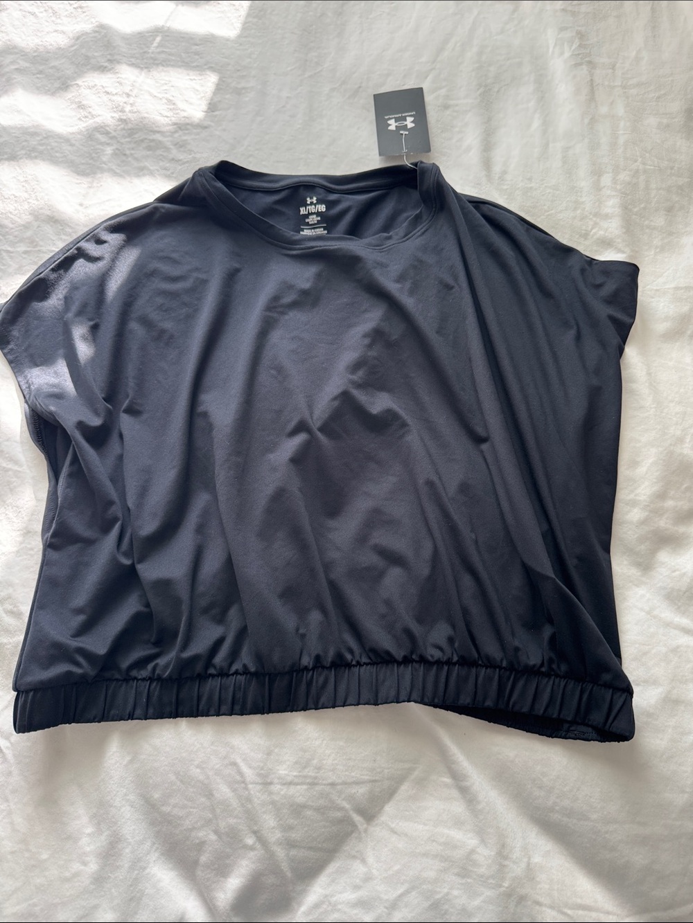 Under Armour Women’s Black Crop Athletic Tee